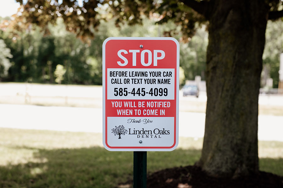 Elevated Sign Solutions- Linden Oaks Dental- Parking Lot Traffic small