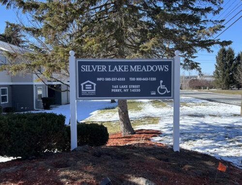 Silver Lake Meadows Carved Post and Panel Sign