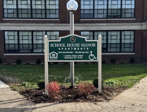 Schoolhouse Manor Carved Post and Panel Sign